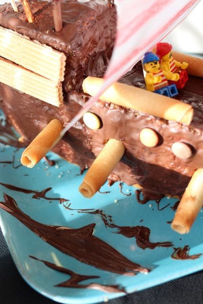 Gateau bateau pirate anniversaire 5 ans