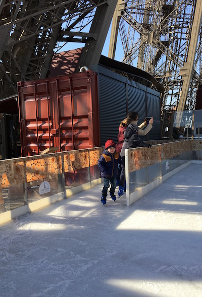 Patinoire Tour Eiffel Paris ©aunomi