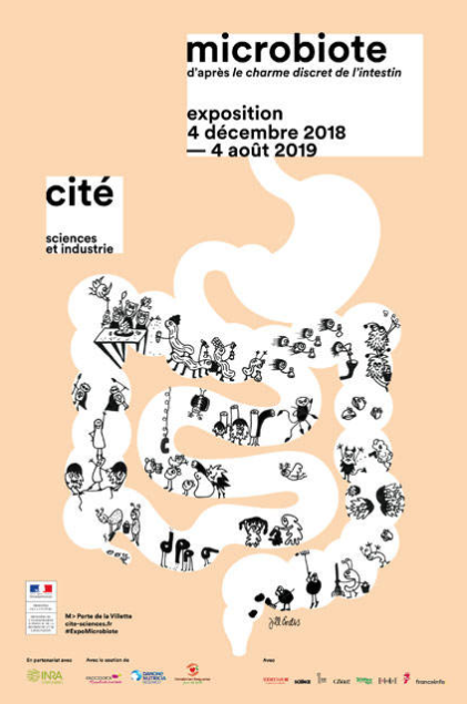 Exposition pour enfants et adultes à Paris sur le système digestif le Microbiote